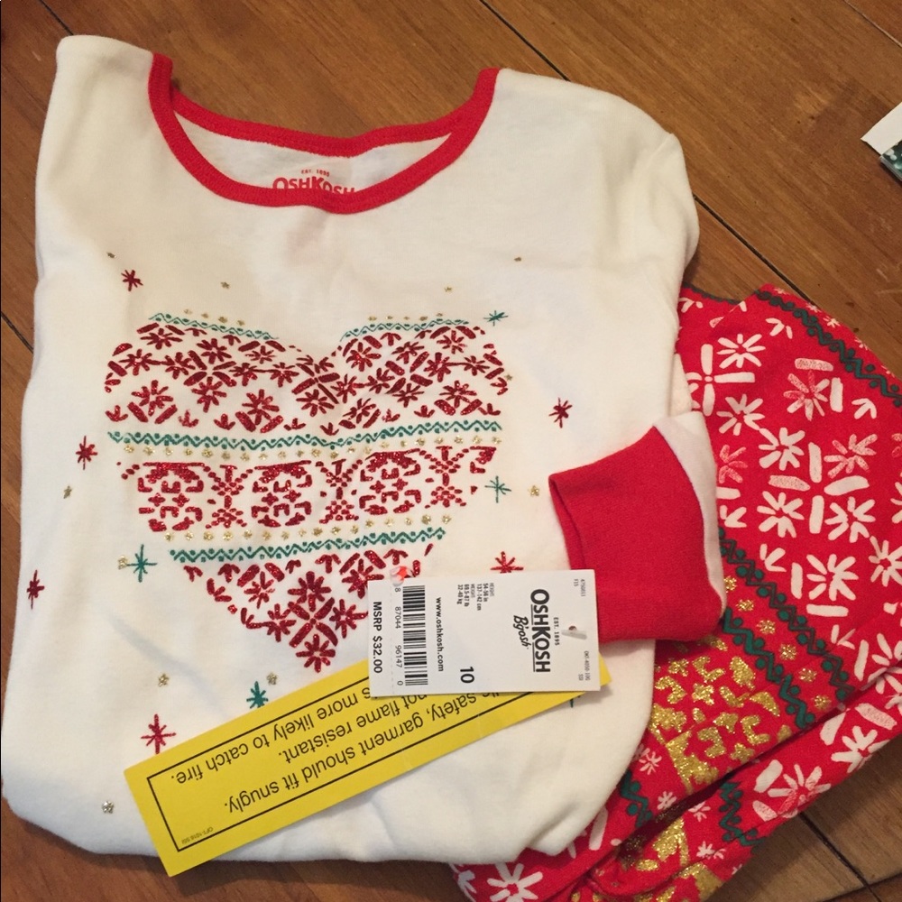 Christmas jammies (New) girls size 10